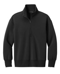 Mercer+Mettle Layering XS / Deep Black Mercer+Mettle - Women's Soft Spacer 1/4-Zip