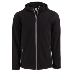 Clique by Cutter & Buck Outerwear S / Black/Pure Slate Clique by Cutter & Buck - Men's Tempo Recycled Softshell Hooded Jacket