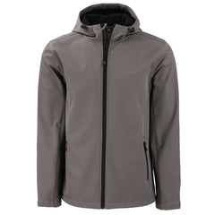 Clique by Cutter & Buck Outerwear S / Pure Slate/Black Clique by Cutter & Buck - Men's Tempo Recycled Softshell Hooded Jacket