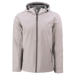 Clique by Cutter & Buck Outerwear S / Silver Grey/Pure Slate Clique by Cutter & Buck - Men's Tempo Recycled Softshell Hooded Jacket