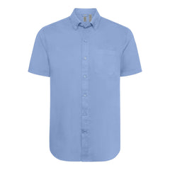 Clique by Cutter & Buck Woven Shirts S / Light Blue Clique by Cutter & Buck - Men's Hustle Recycled Short Sleeve Button Down