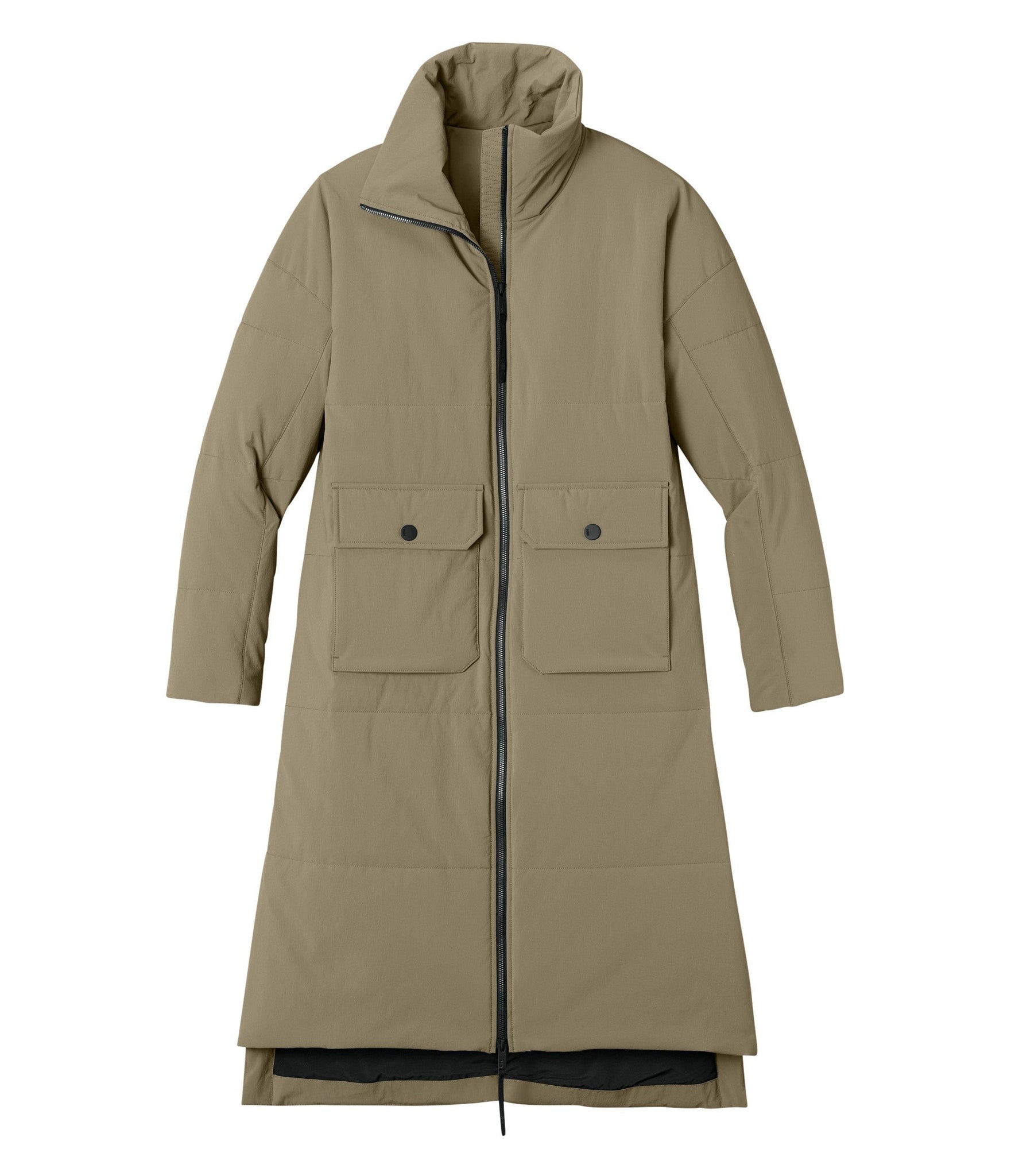 MiiR Outerwear XS / Truffle MiiR - Women's Sashiko Stretch Puffy Long Jacket