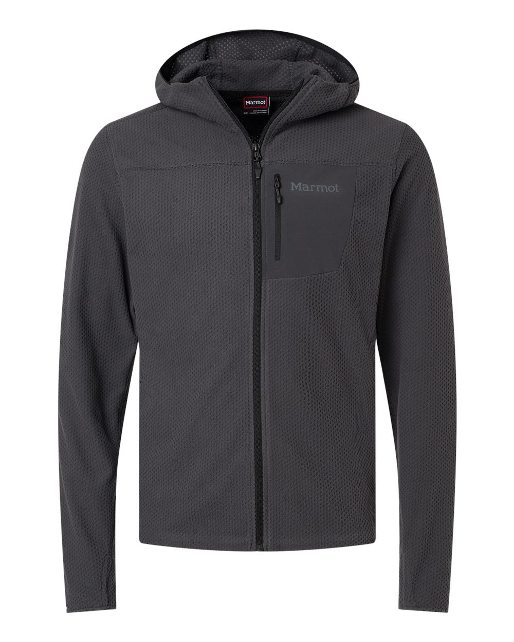Marmot Fleece S / Blackened Marmot - Men's Air Fleece Hooded Jacket