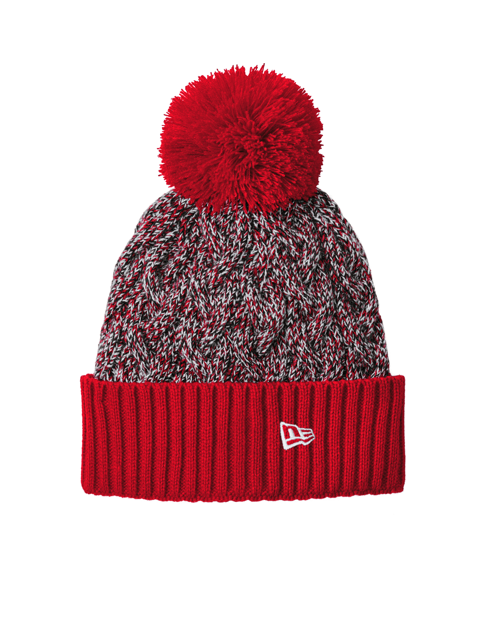 New Era Headwear One Size / Scarlet/Black/White New Era - Marled Knit Pom Beanie