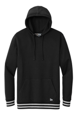 New Era Sweatshirts XS / Black/Athletic Heather New Era - Men's Comeback Fleece Pullover Hoodie w/ Striped Hem