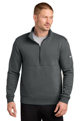 Nike Layering Nike - Men's Club Fleece Heathered Sleeve Swoosh 1/2-Zip