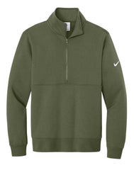 Nike Layering XS / Medium Olive Nike - Men's Club Fleece Sleeve Swoosh 1/2-Zip