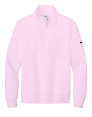 Nike Layering XS / Pink Foam Nike - Men's Club Fleece Sleeve Swoosh 1/2-Zip