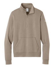 Nike Layering S / Khaki Nike - Women's Club Fleece Sleeve Swoosh 1/2-Zip