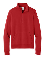 Nike Layering S / University Red Nike - Women's Club Fleece Sleeve Swoosh 1/2-Zip