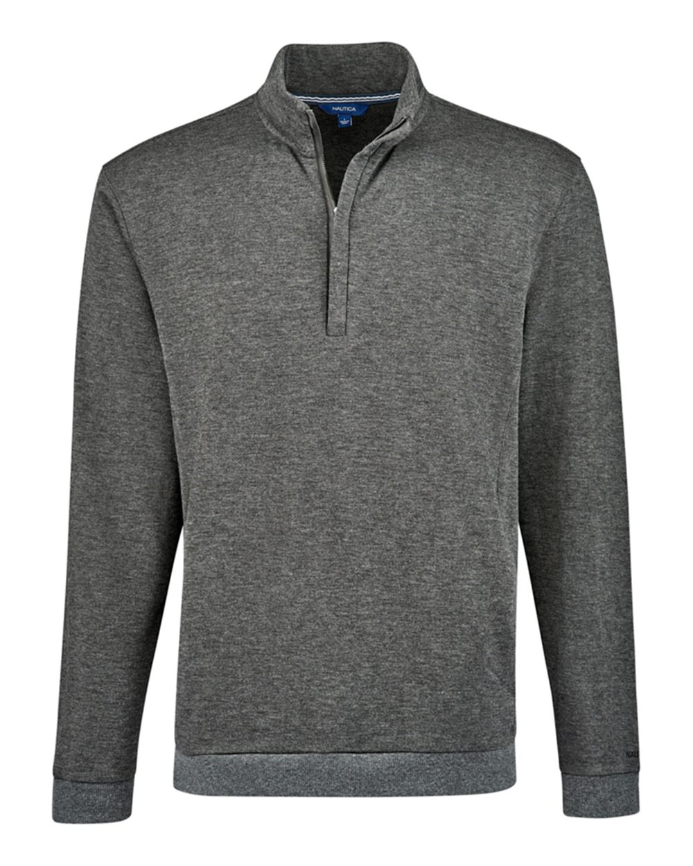 Nautica Layering S / Charcoal Heather Nautica - Men's Explorer Half-Zip Fleece Jacket