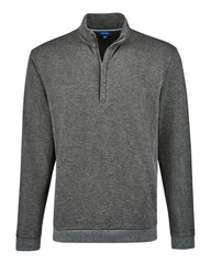 Nautica Layering S / Charcoal Heather Nautica - Men's Explorer Half-Zip Fleece Jacket