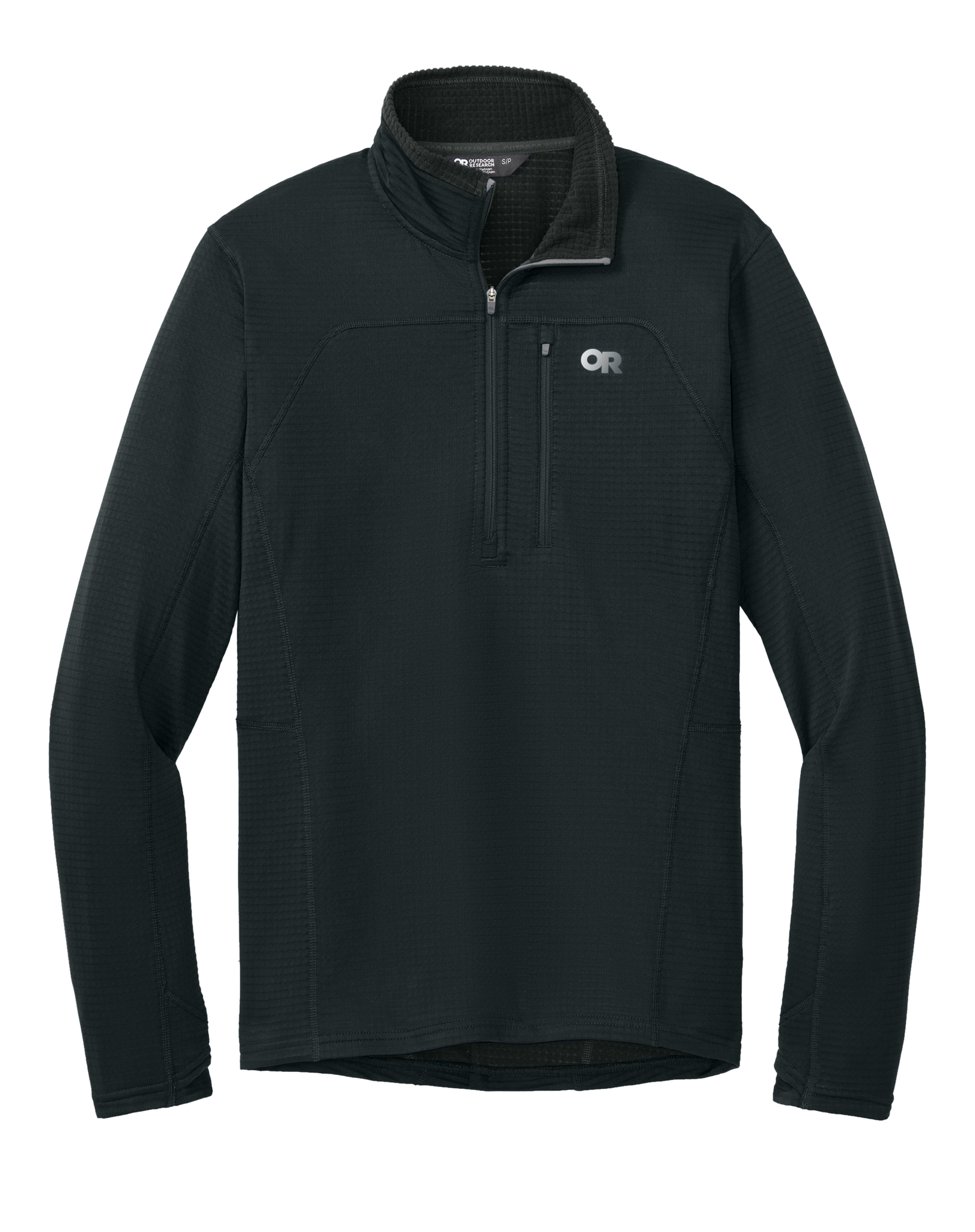 Outdoor Research Layering S / Black Outdoor Research - Men's Tech Grid 1/4-Zip Fleece