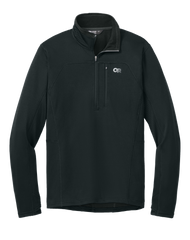 Outdoor Research Layering S / Black Outdoor Research - Men's Tech Grid 1/4-Zip Fleece