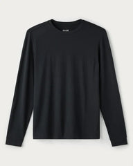 Rhone T-Shirts Pure Black / S Rhone - Men's Origin Long Sleeve Tee - Slim Fit