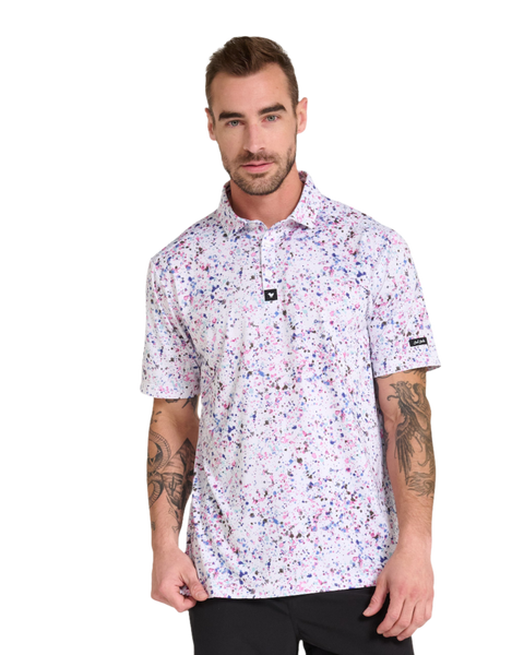 Bad Birdie Polos Bad Birdie - Men's Paint Splatter 3 Polo