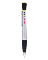 Threadfellows One Size / Silver w/ Yellow Stellar Ballpoint Pen-Highlighter