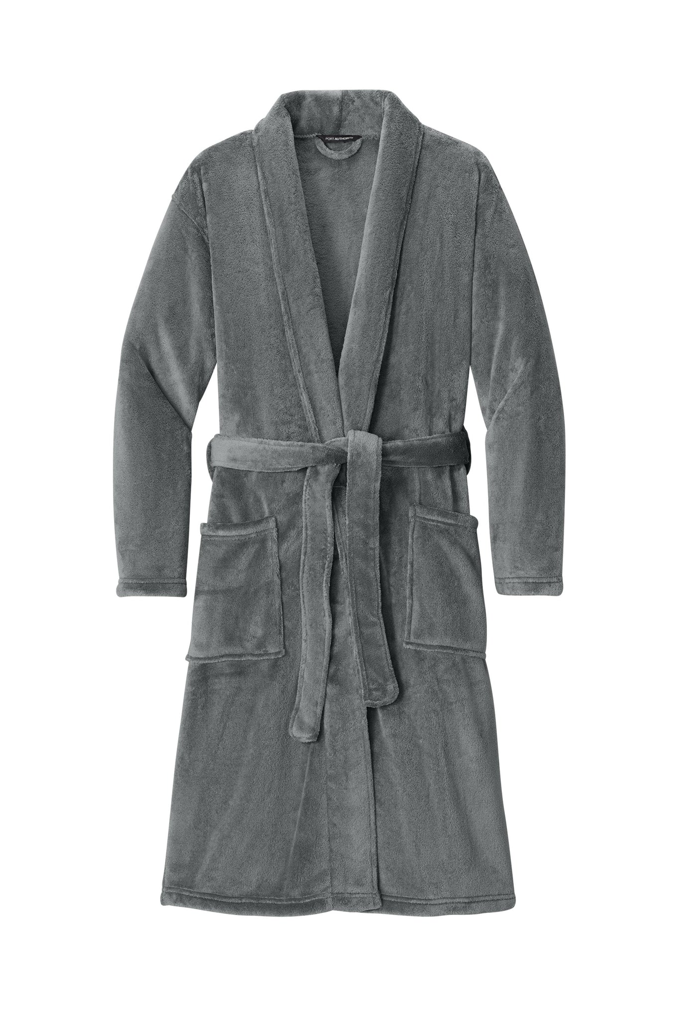 Threadfellows Curated Collection Health & Wellness S/M / Deep Smoke Port Authority - Plush Microfleece Shawl Collar Robe