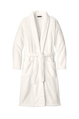 Threadfellows Curated Collection Health & Wellness S/M / Marshmallow Port Authority - Plush Microfleece Shawl Collar Robe