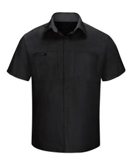Red Kap Workwear Only S / Black/Charcoal Red Kap - Men's Short Sleeve Performance Plus Shop Shirt w/ Oilblok Technology