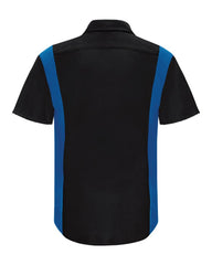 Red Kap Workwear Only Red Kap - Men's Short Sleeve Performance Plus Shop Shirt w/ Oilblok Technology