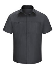Red Kap Workwear Only S / Charcoal/Black Red Kap - Men's Short Sleeve Performance Plus Shop Shirt w/ Oilblok Technology