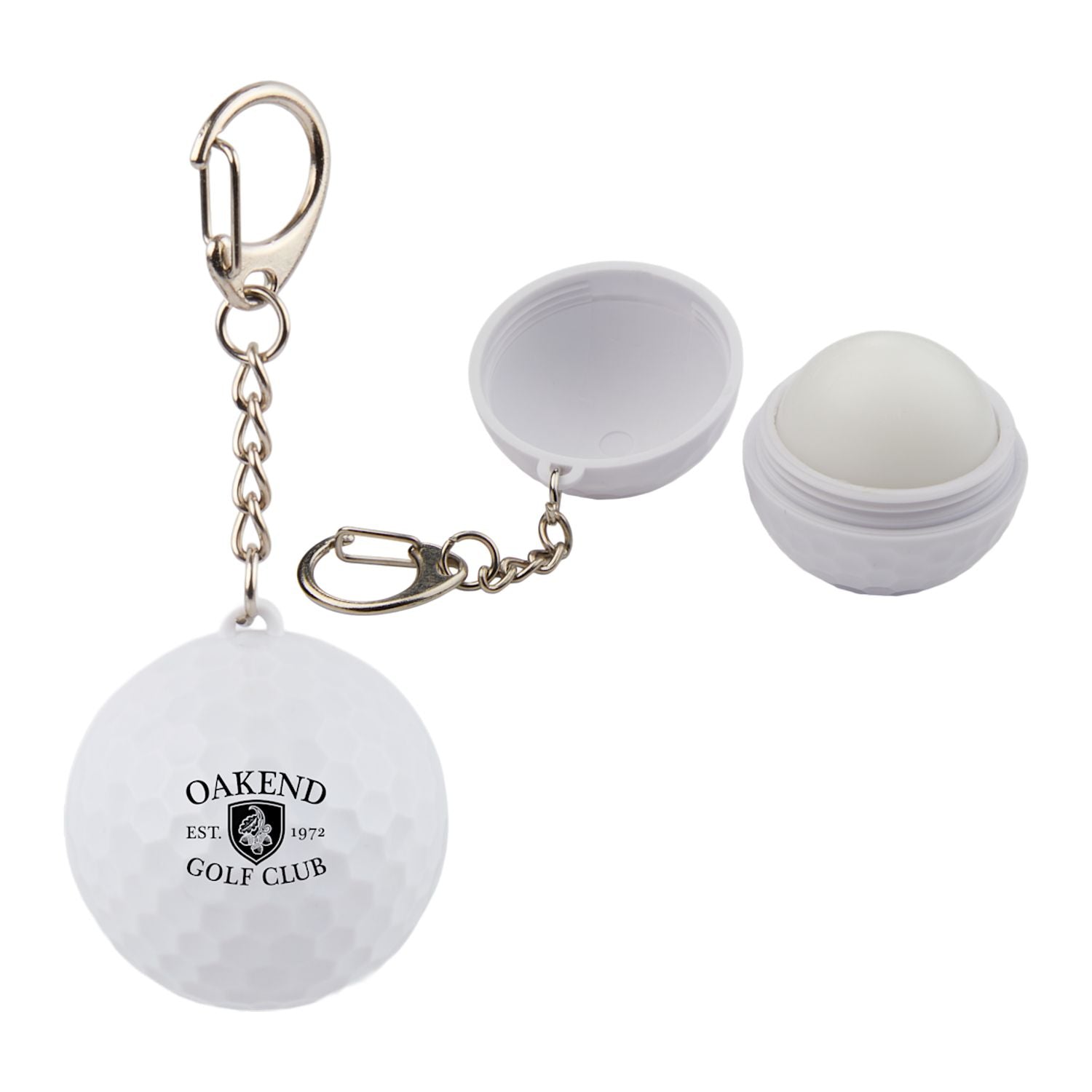 Threadfellows Curated Collection Bags One Size / White Golf Ball SPF15 Lip Moisturizer Keychain