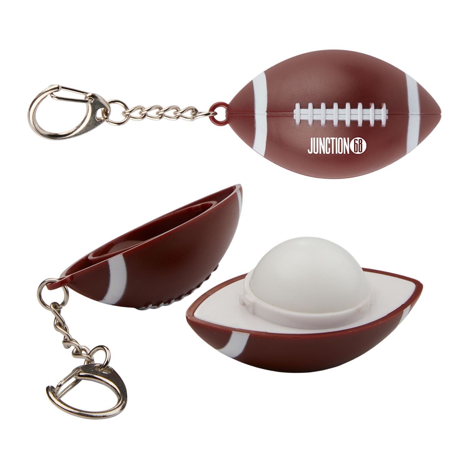 Threadfellows Curated Collection Bags One Size / Brown Football SPF15 Lip Moisturizer Keychain