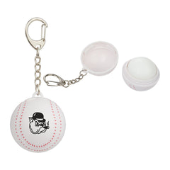 Threadfellows Curated Collection Bags One Size / White w/ Red Trim Baseball SPF15 Lip Moisturizer Keychain