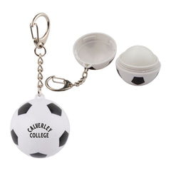 Threadfellows Curated Collection Bags One Size / White w/ Black Trim Soccer SPF15 Lip Moisturizer Keychain