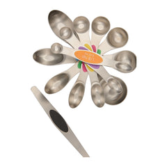 Threadfellows Curated Collection Home & Office One Size / Steel Kitchi Magnetic Measuring 8-Piece Spoon Set
