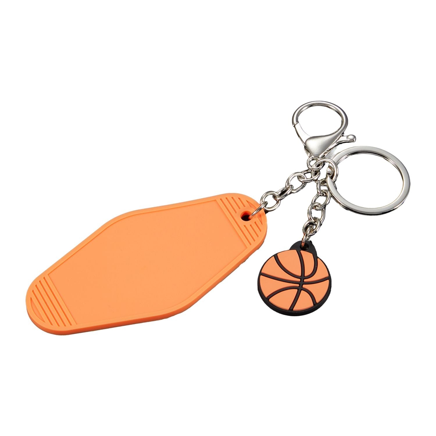 Retro Basketball Motel Keychain