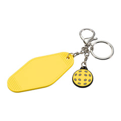 Threadfellows Curated Collection Bags One Size / Yellow Retro Pickleball Motel Keychain