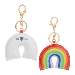 Rainbow Leather Keychain