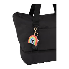 Rainbow Leather Keychain