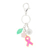 Threadfellows Curated Collection Bags One Size / Pink Breast Cancer Awareness 3-Charm Keychain