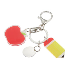 Threadfellows Curated Collection Bags One Size / Red Education 2-Charm Keychain