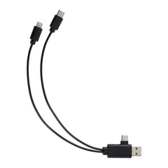 Threadfellows Curated Collection Electronics One Size / Black 5-in-1 Recycled Charging Cable