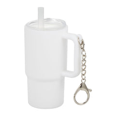 Threadfellows Curated Collection Bags One Size / White Mini 4oz Keychain Straw Tumbler