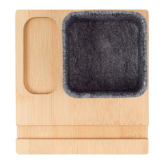 Threadfellows Curated Collection Accessories One Size / Natural/Grey Recycled Felt & Bamboo Pen Holder
