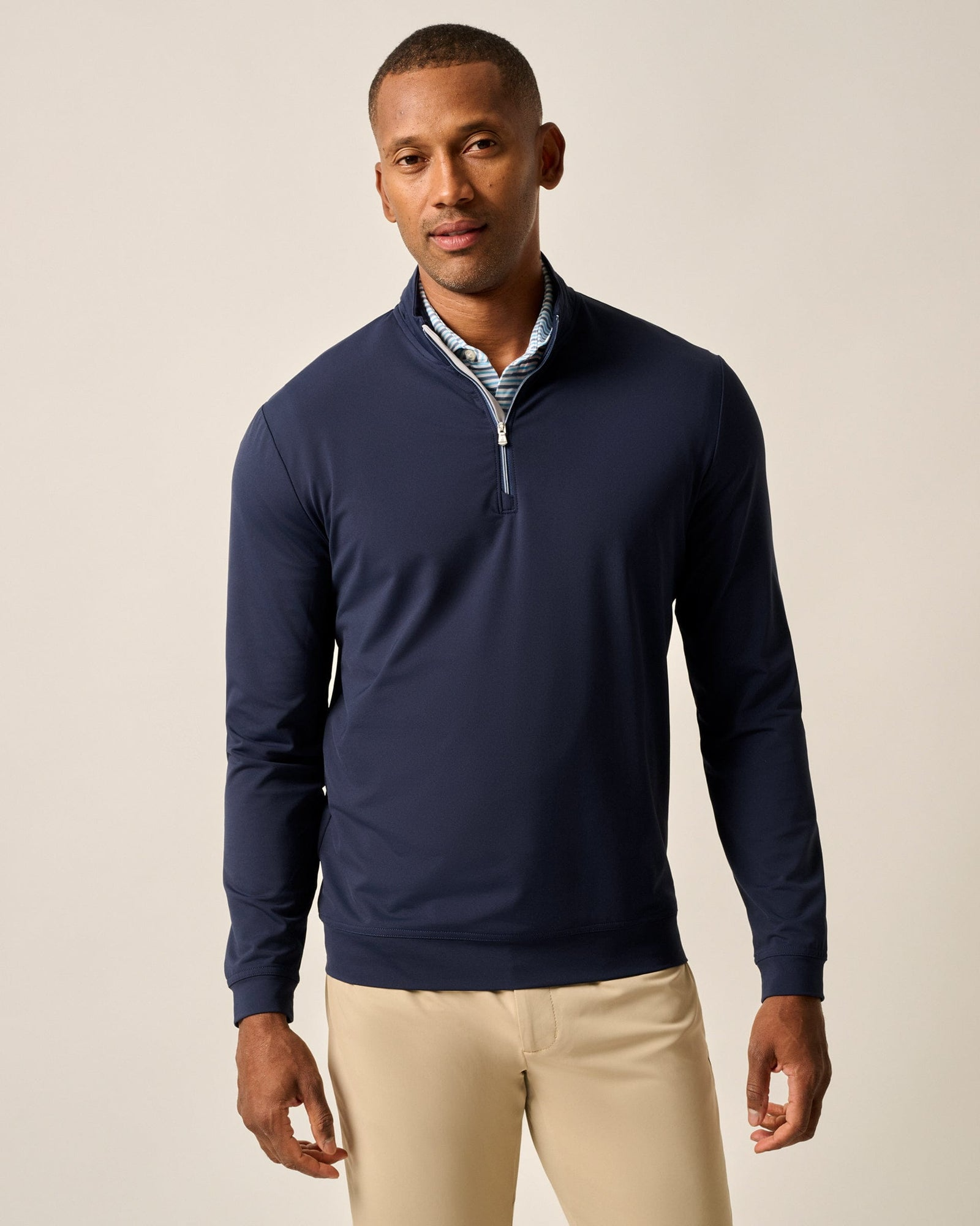johnnie-O Layering S / Navy johnnie-O - Motion Performance 1/4-Zip Pullover
