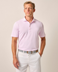 Johnnie-O Polos S / Porto Pink Johnnie-O - Stetson Stripe Performance Mesh Polo
