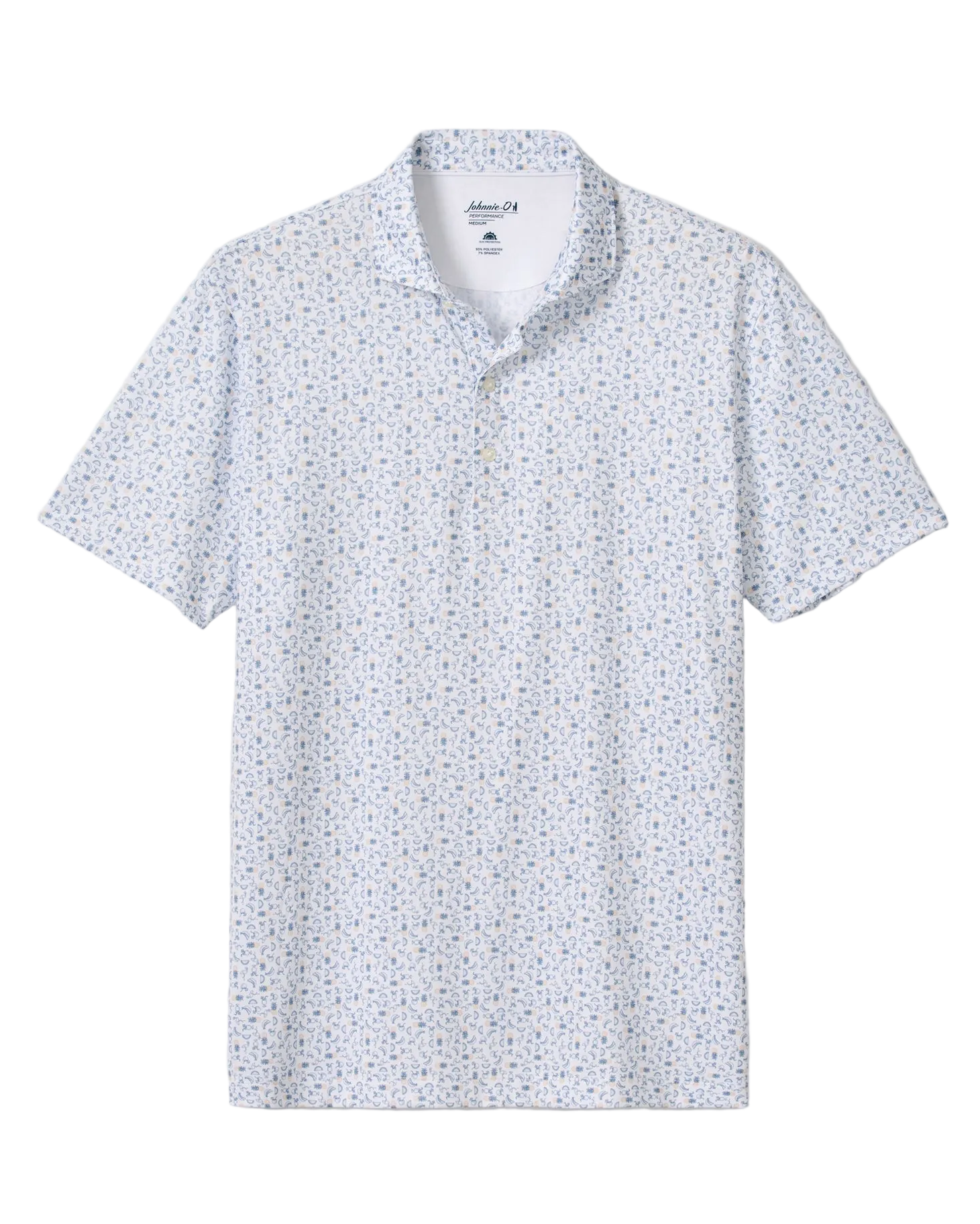 Johnnie-O Polos Carbon Fiber / S Johnnie-O - Cabana Bar Performance Jersey Polo