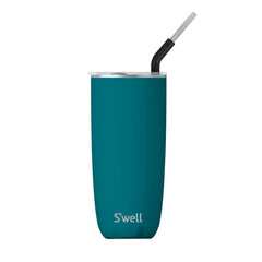 S'well Drinkware One Size / Peacock Blue S'well - Tumbler w/Straw 24oz