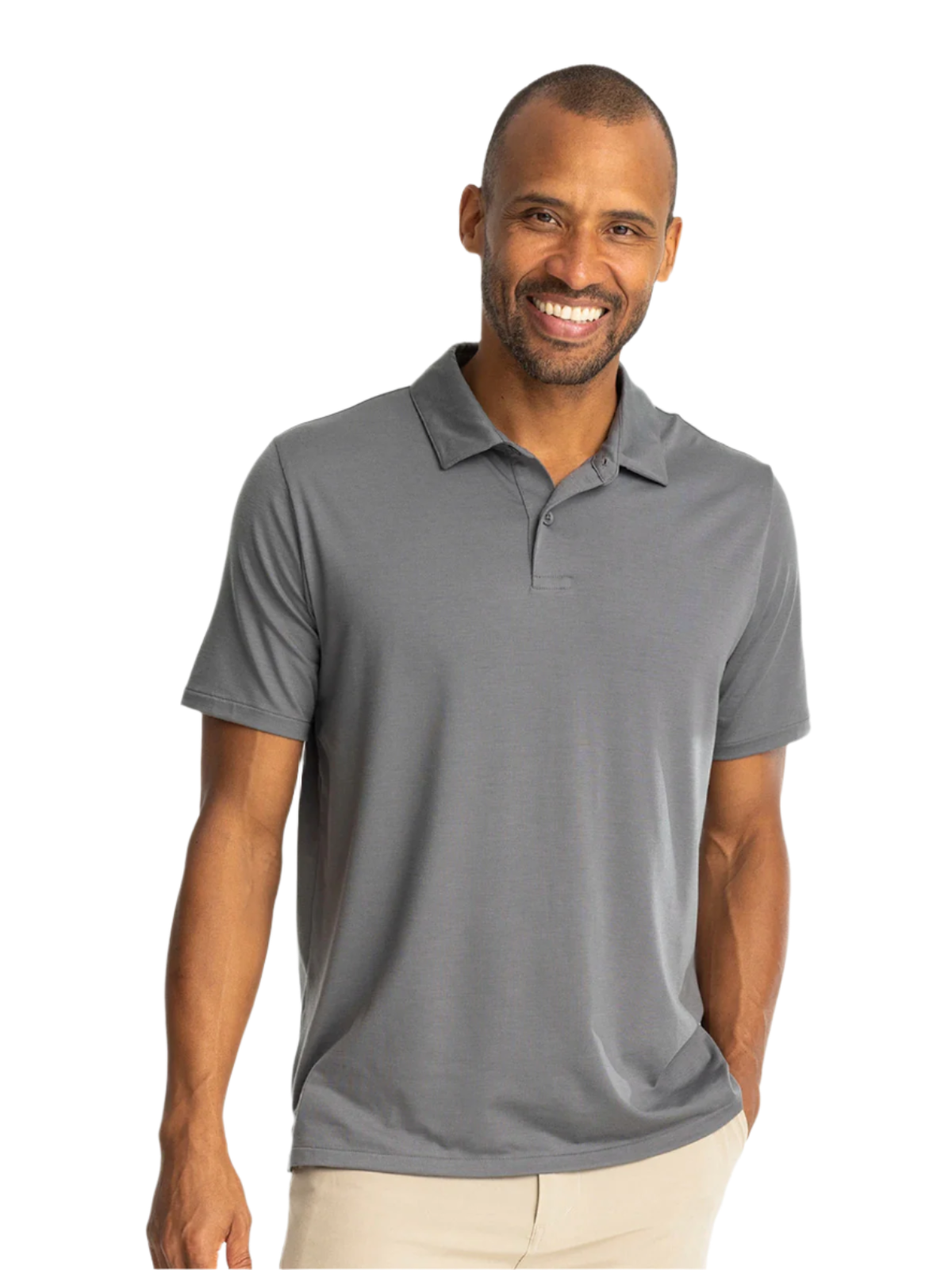 Free Fly Polos S / Smoke Free Fly - Men's Elevate Polo