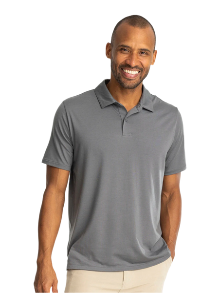 Free Fly Polos S / Smoke Free Fly - Men's Elevate Polo