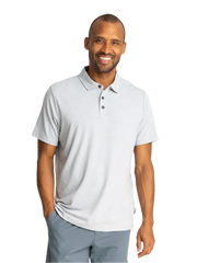 Free Fly Polos S / Heather Aspen Grey Free Fly - Men's Bamboo Flex Polo II
