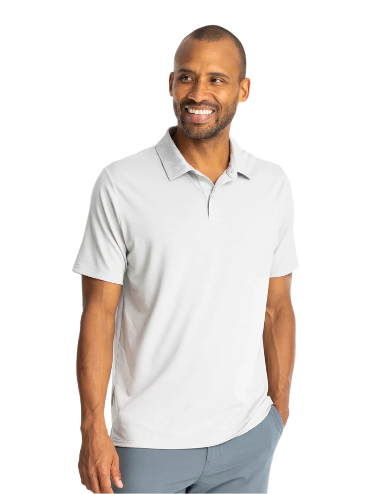Free Fly Polos S / Aspen Grey Free Fly - Men's Elevate Polo