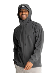 Free Fly Outerwear S / Black Sand Free Fly - Men's Cloudshield Rain Jacket