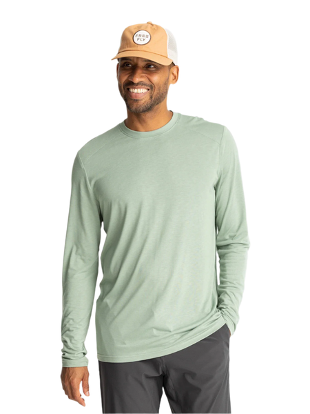Free Fly T-shirts S / Palm Green Free Fly - Men's Bamboo Lightweight Long Sleeve